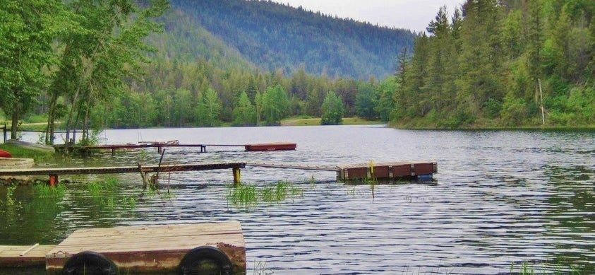 Boat docks at Allison Lake