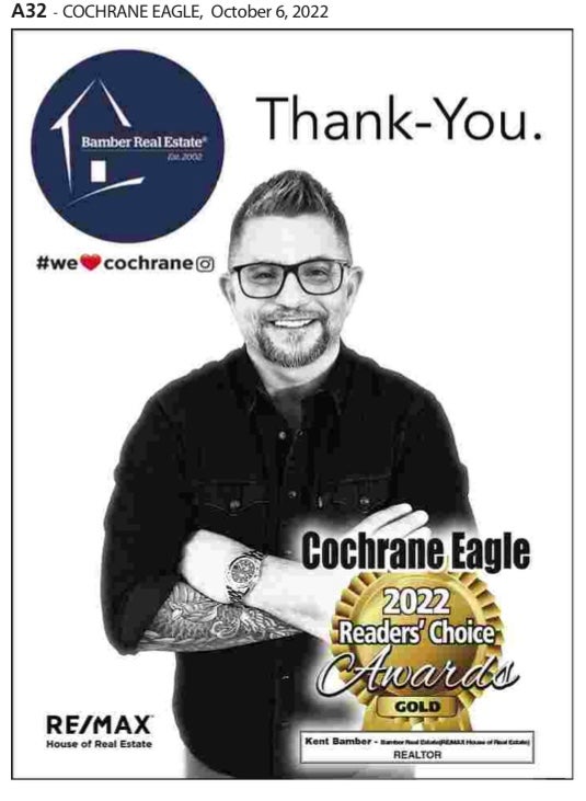 Cochrane's Best Realtor. Cochrane Real Estate. Calgary Real Estate.