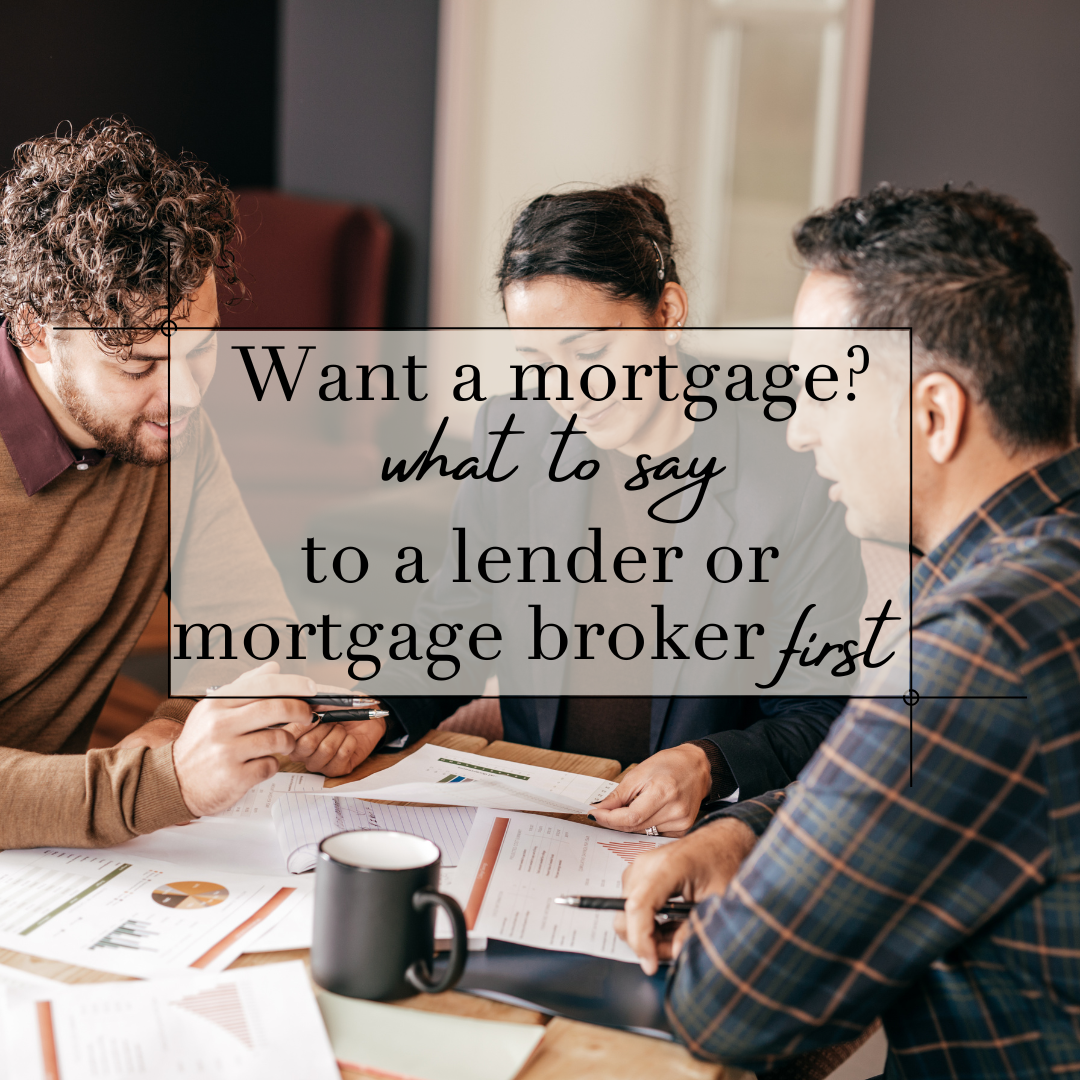 what to say when you first contact a lender