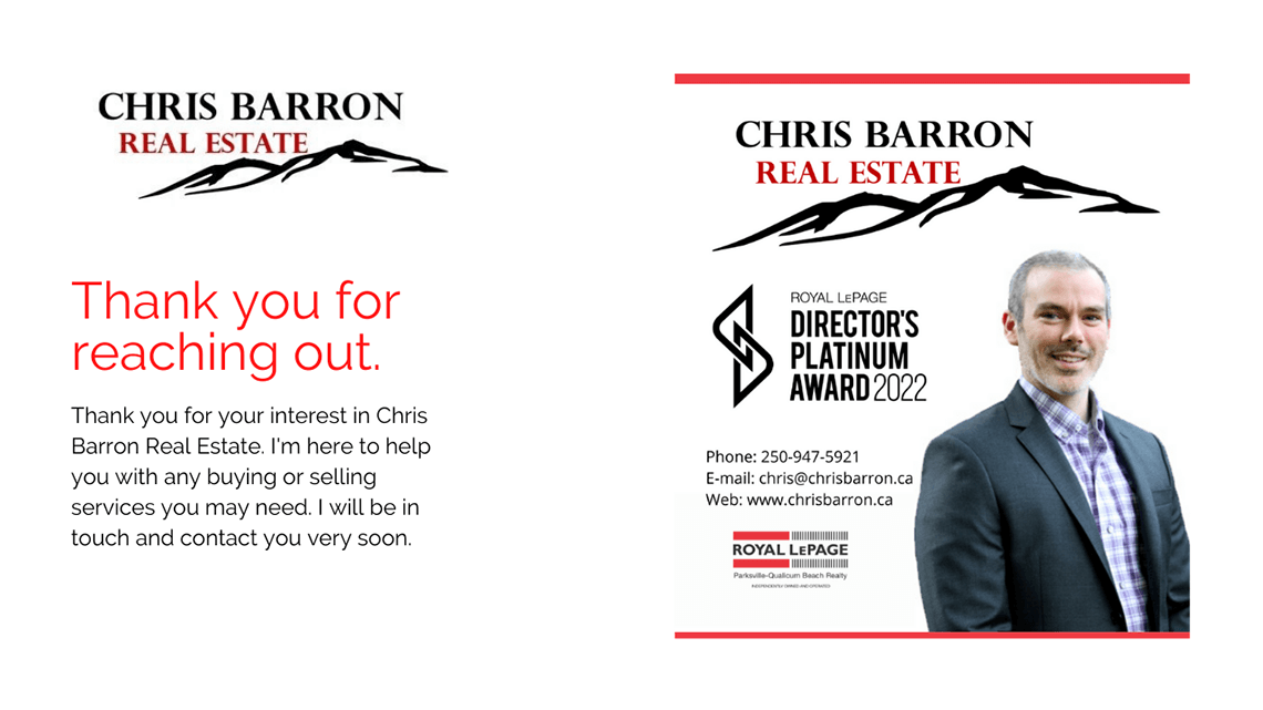 Chris Barron Real Estate REALTOR® in Parksville and Qualicum Beach