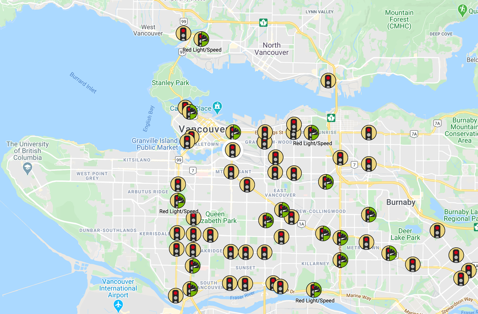 Bc Traffic Cameras Map Warning! Do You Know Where The New Vancouver Speed Cameras Are Located? -  Matt Gul - Personal Real Estate Corporation