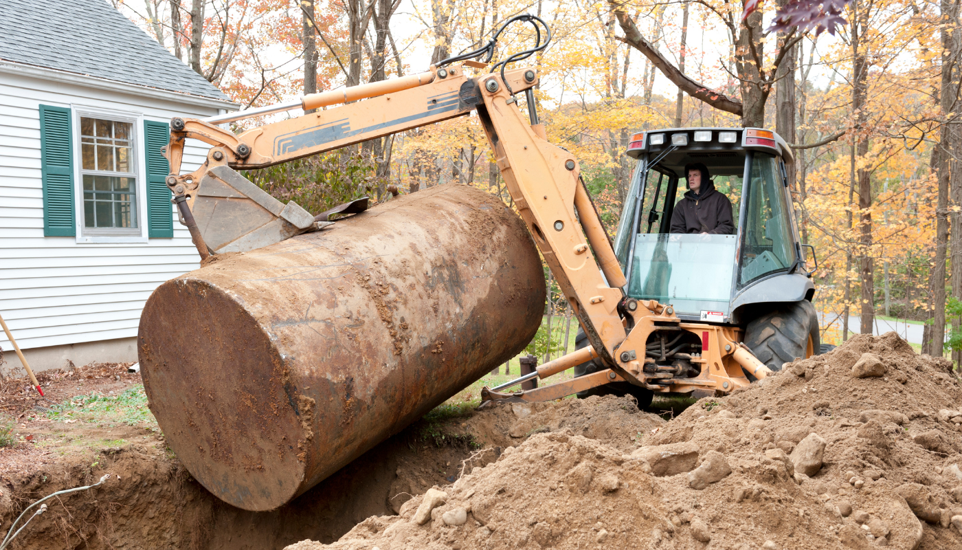 upper lonsdale oil tank removal