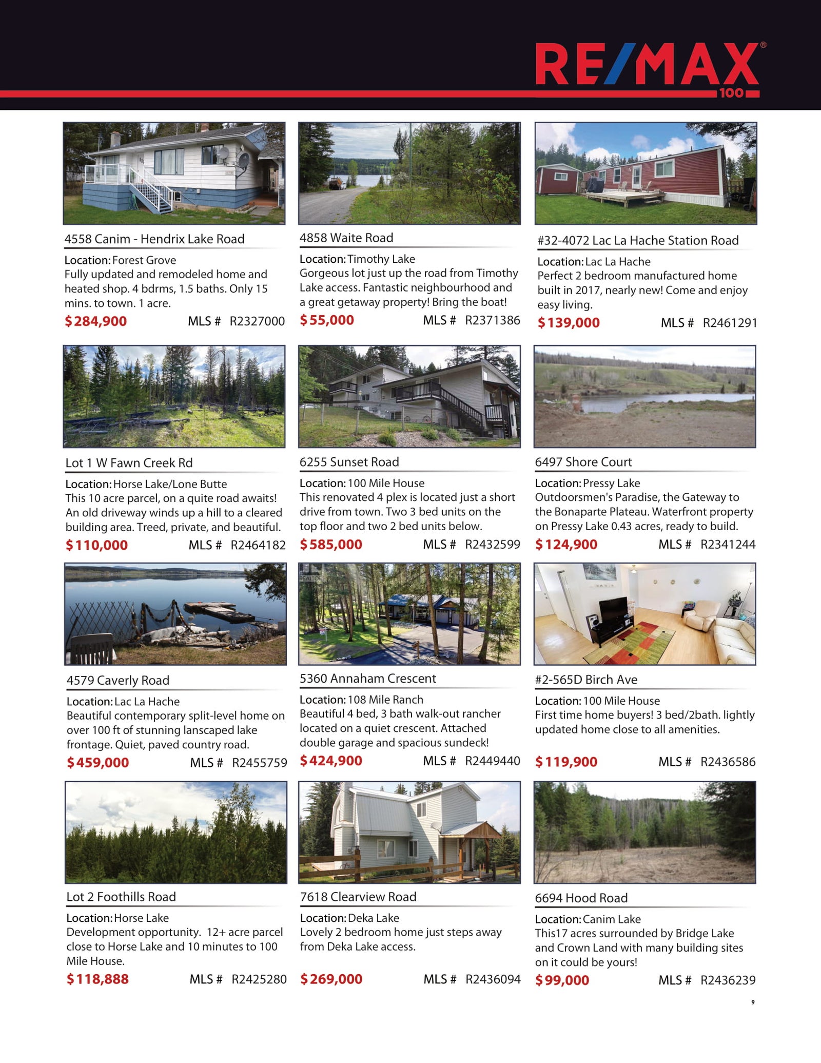 RE/MAX 100 (https://www.remax100.ca) - Current Flyer