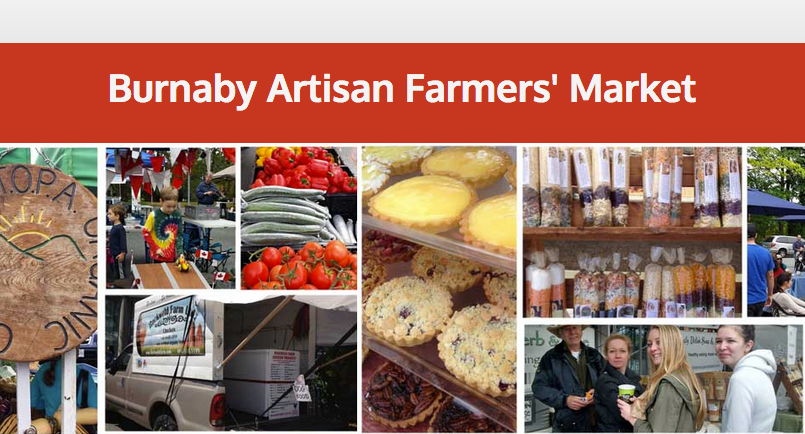 Visit the Burnaby Artisan Farmers Market