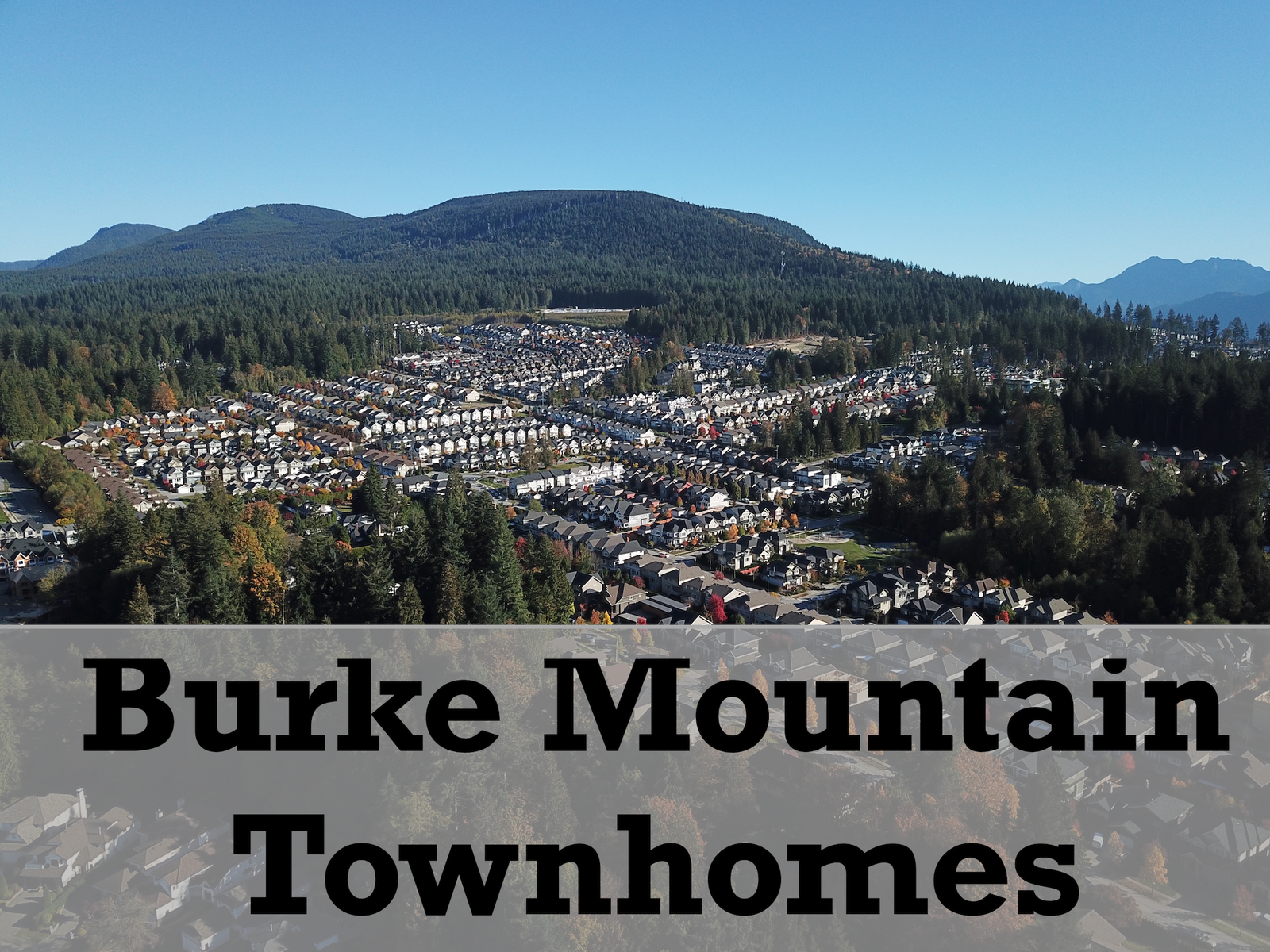 Burke mountain townhomes for sale
