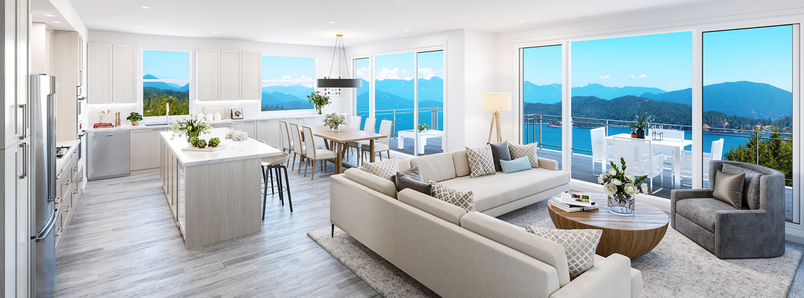 Eagleview Heights Living Room rendering