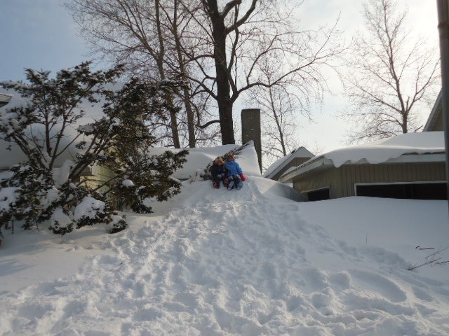 Homes Buried in the snow