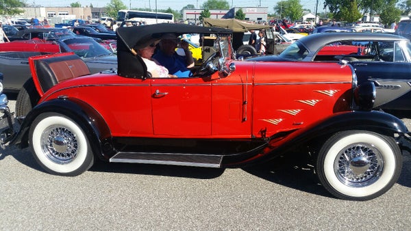 Vintage automobile at Retrofest 