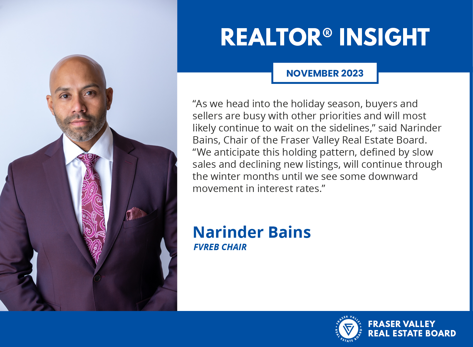 Fraser Valley Housing Market Statistics November 2023 - Realtor Insight