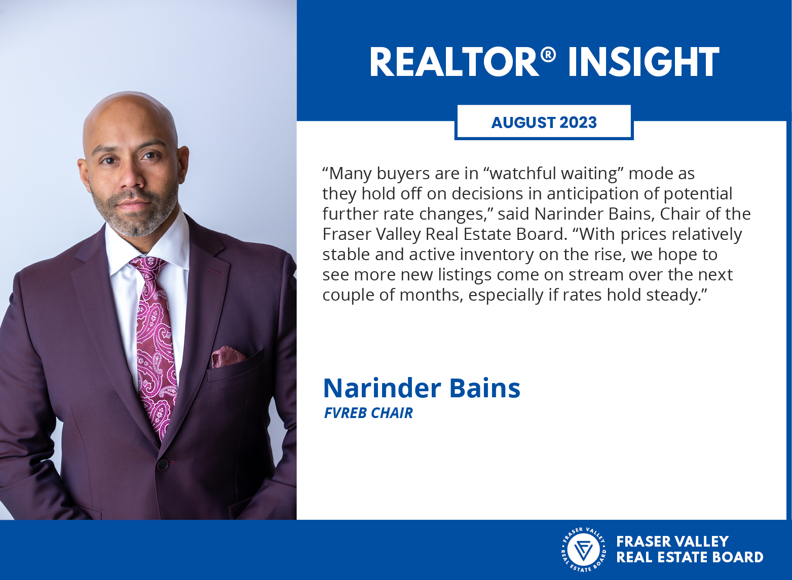 Fraser Valley Housing Market Statistics August 2023 - Realtor Insight