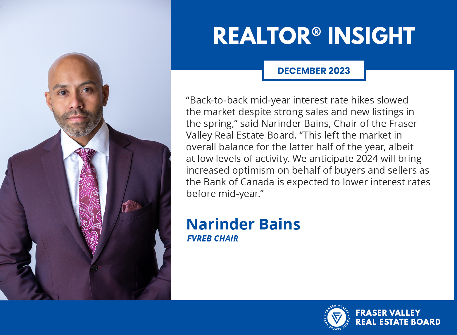 Fraser Valley Housing Market Statistics December 2023 - Realtor Insight