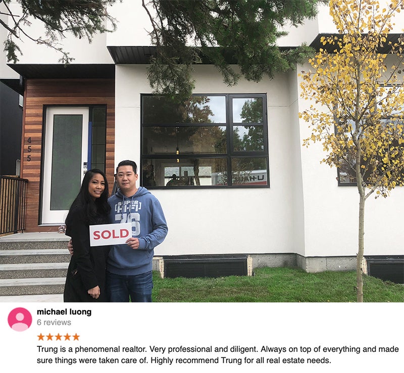 Trung Bien - Realtor Calgary - ReMax Real Estate Central -  Luxury - Inner City testimonial