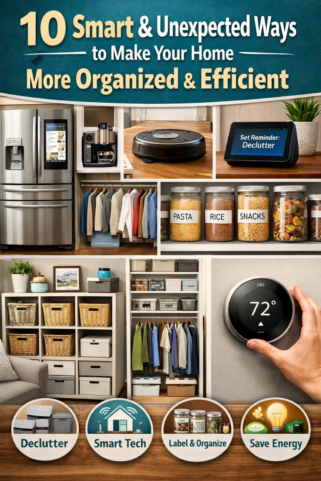 10 Smart and Unexpected Ways to Make Your Home More Organized and Efficient