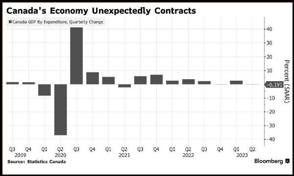Canadian Economy Contracts