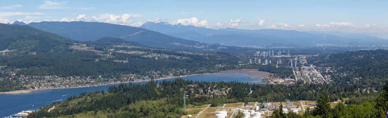 Port Moody community with homes, nature, and waterfront access Port Moody community with homes, nature, and waterfront access