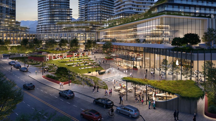 Coquitlam Centre condo buildings near transit