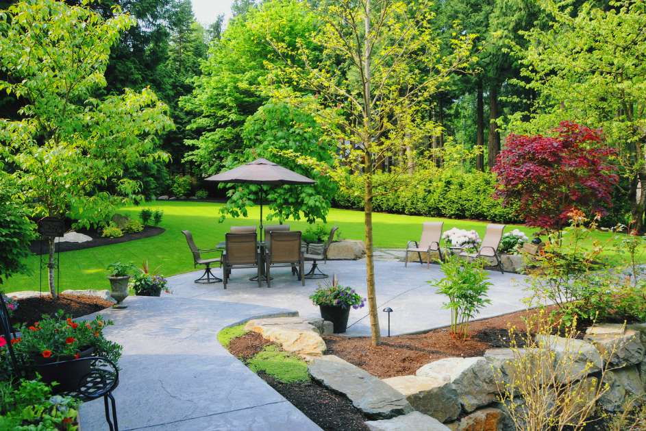 Freshly Landscaped Backyard on the Sunshine Coast