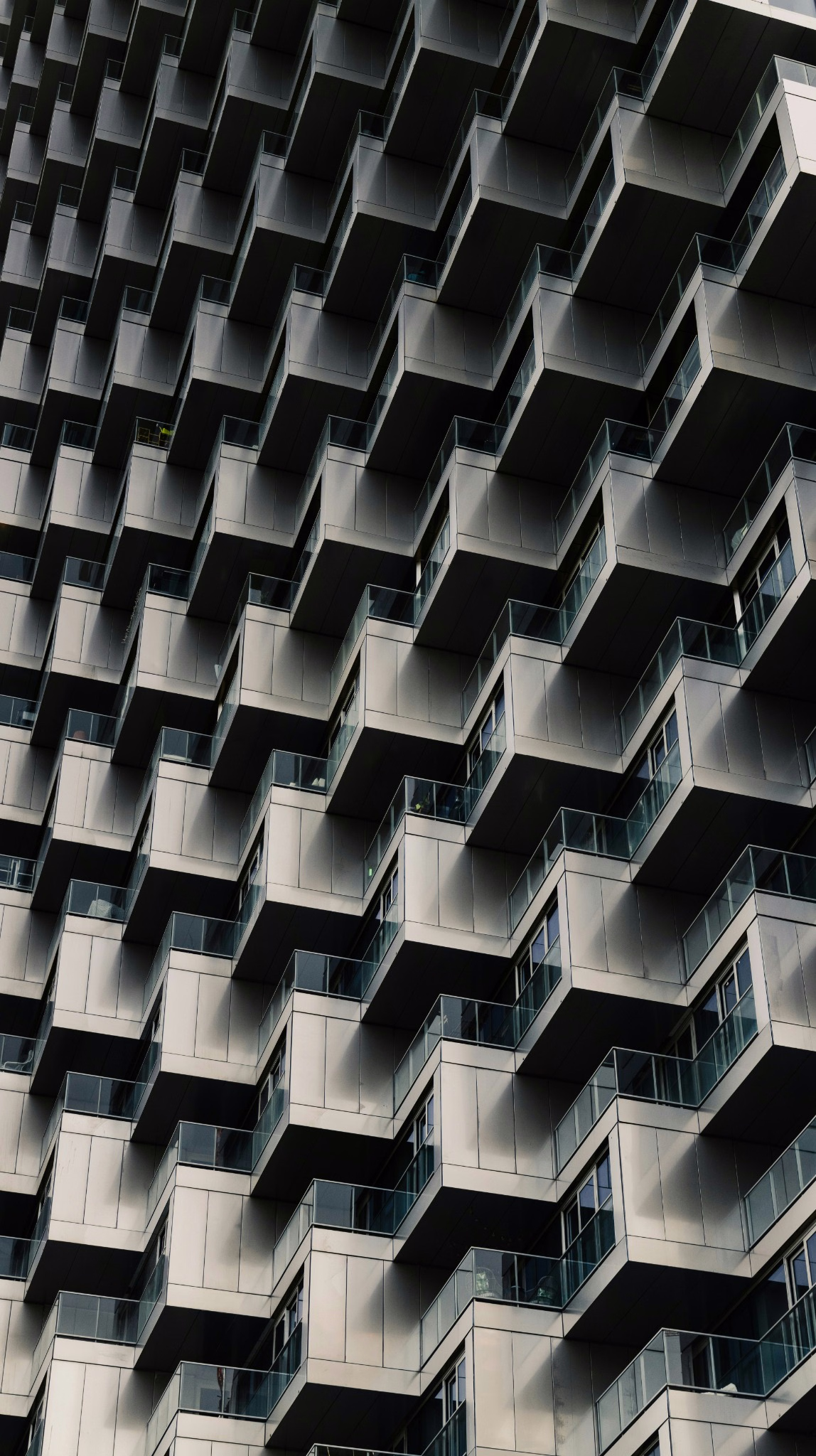 Repeating balconies of Vancouver House.
