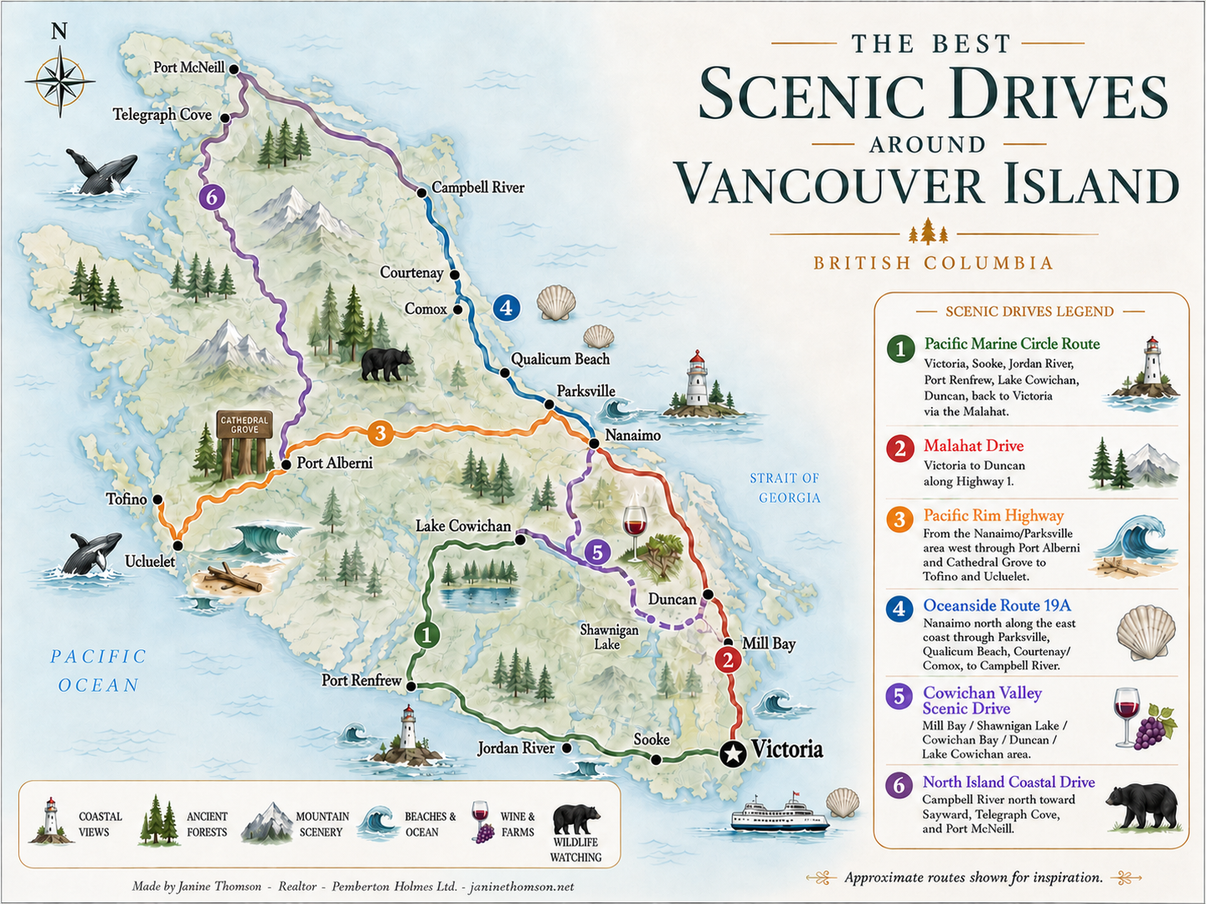 Beautiful Scenic Drives on Vancouver Island 