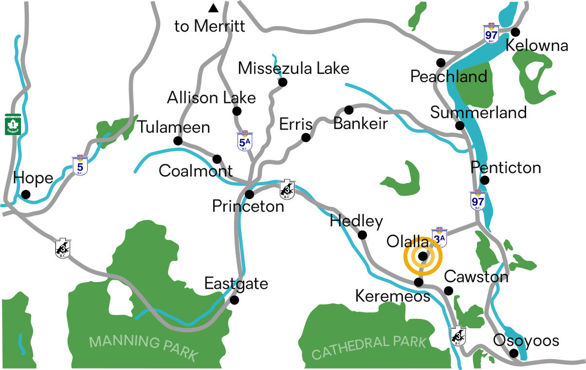 Olalla Map