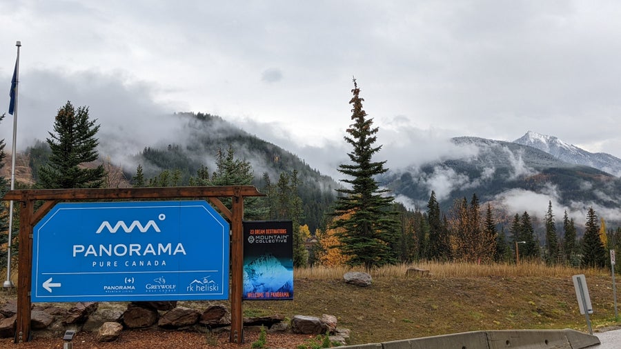 Panorama Mountain Resort sign