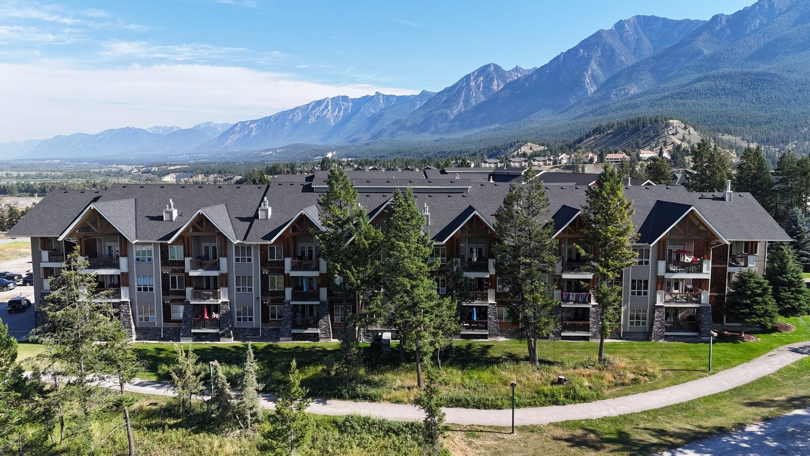 Sable Ridge condos in Radium Hot Springs BC with Rocky Mountain views