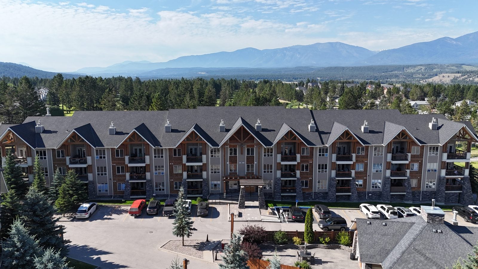 Sable Ridge condo building at 7495 Columbia Avenue, Radium Hot Springs BC