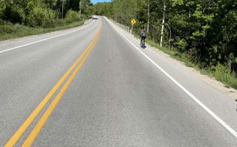 Great Bike Lanes in Collingwood, Headed up Grey Rd. 19 Great Bike Lanes in Collingwood, Headed up Grey Rd. 19