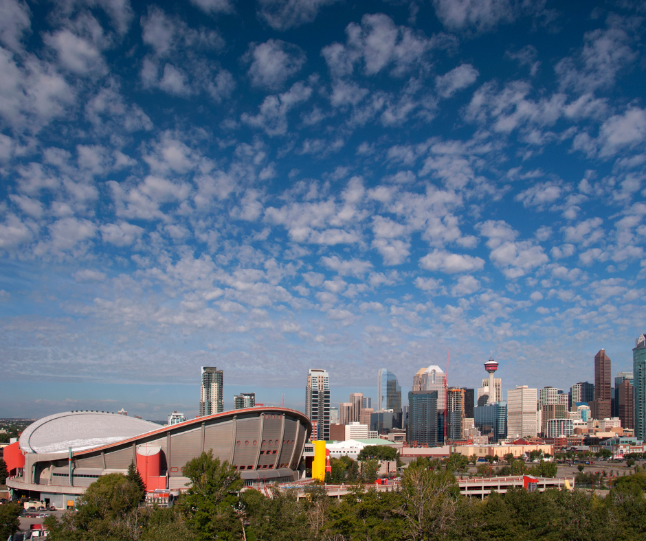 Calgary Drone Shot City Landscape Photo Image from Straystone