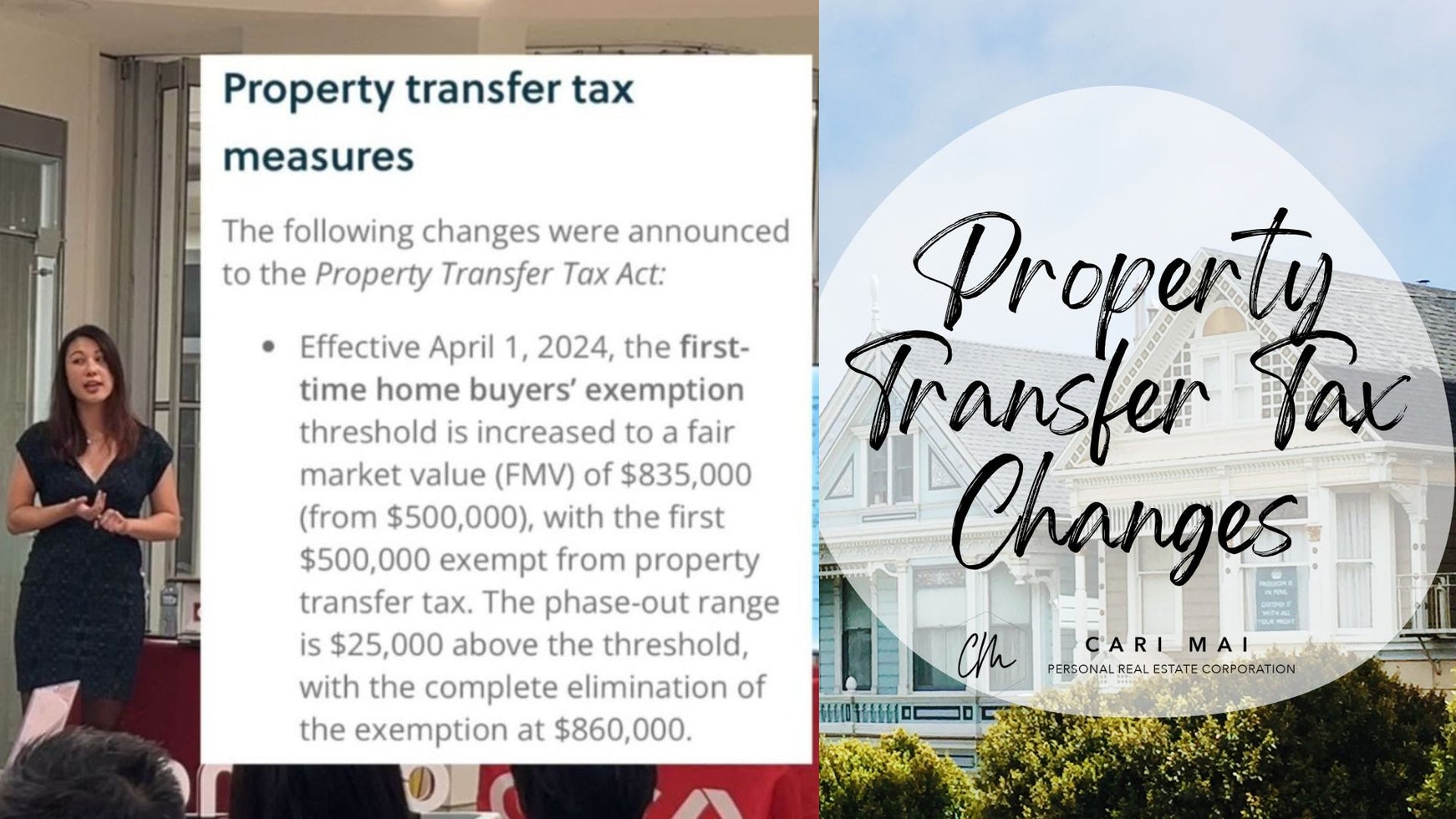 cari mai vancouver realtor property transfer tax changes blog post