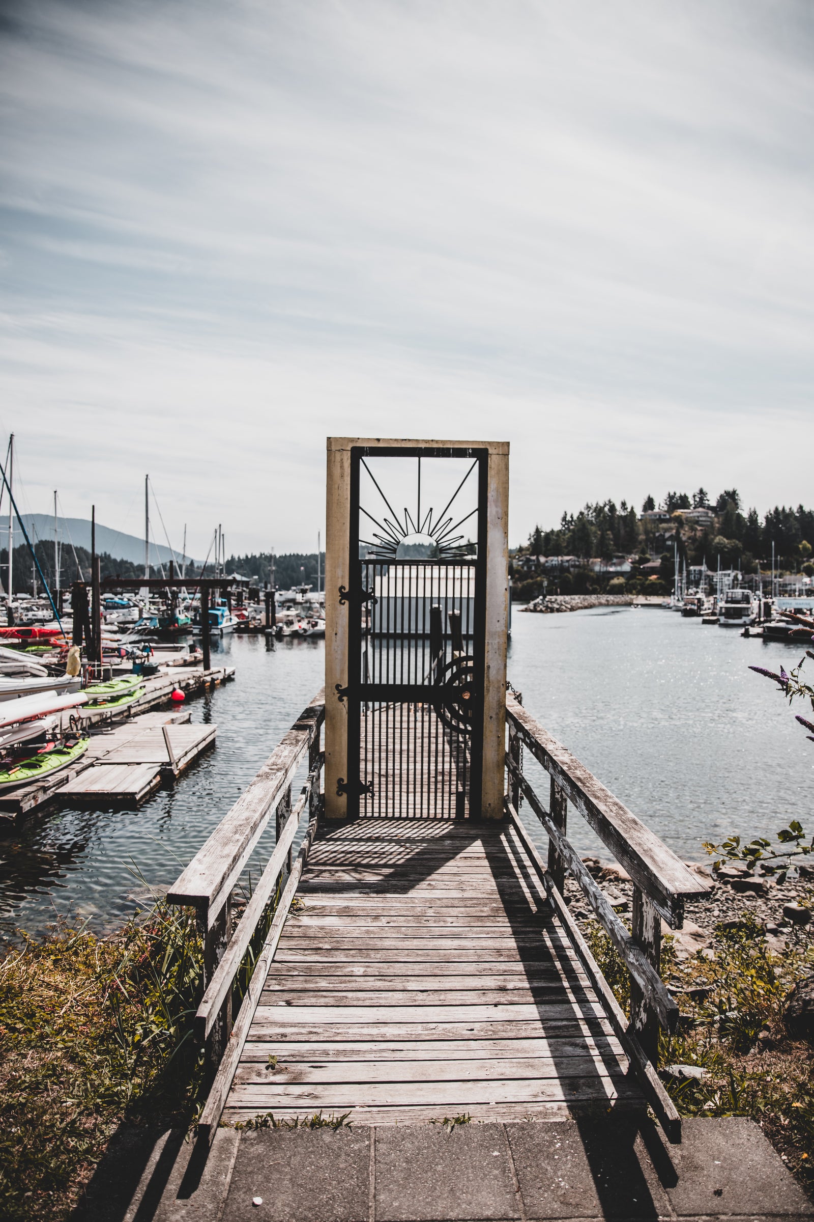 harbour in the sunshine coast bc