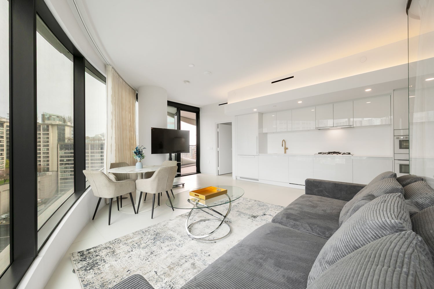 Modern Vancouver condo interior managed by a property management company