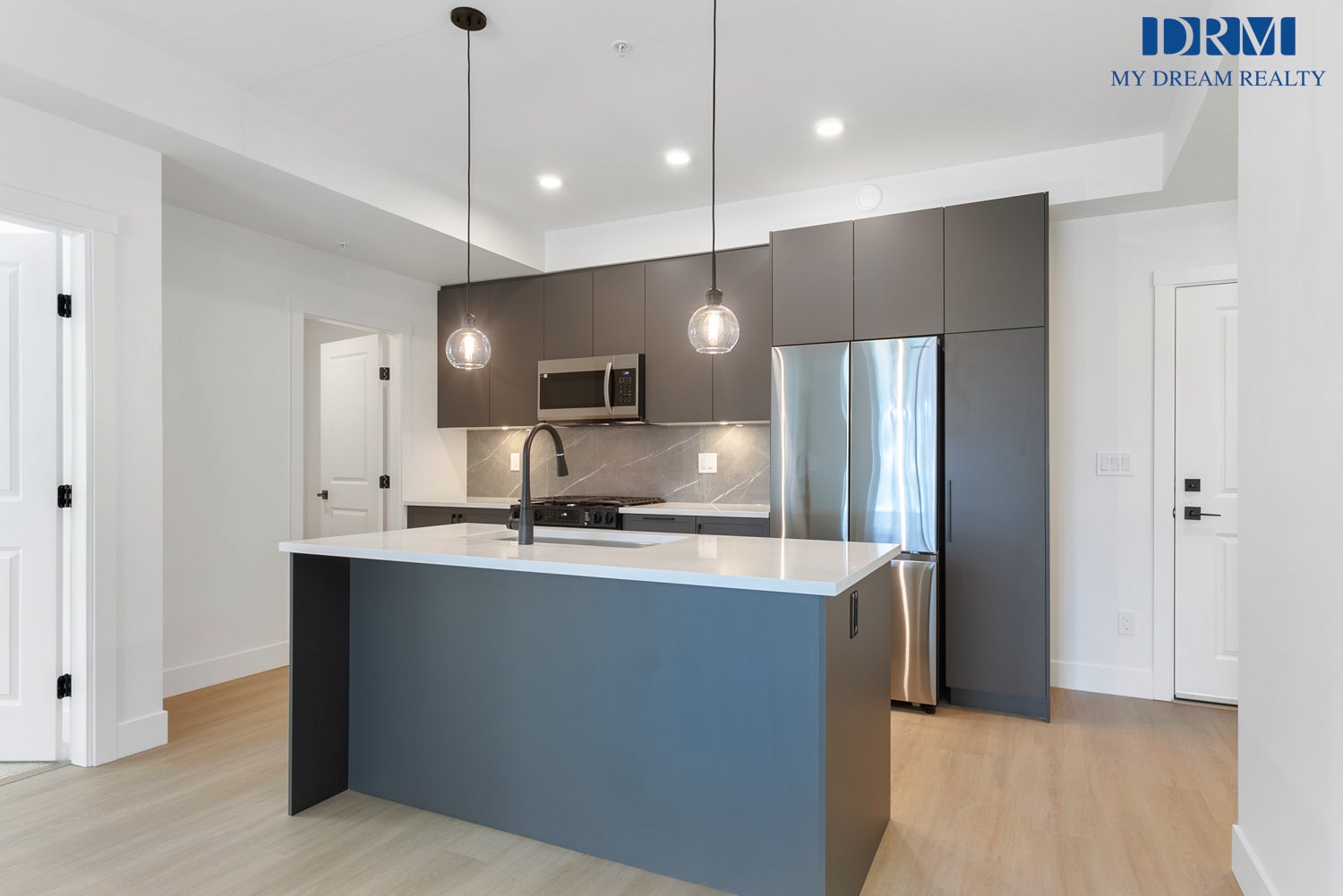 Metro Vancouver Rental Property — Modern Kitchen Interior Modern kitchen with island in a Metro Vancouver rental property