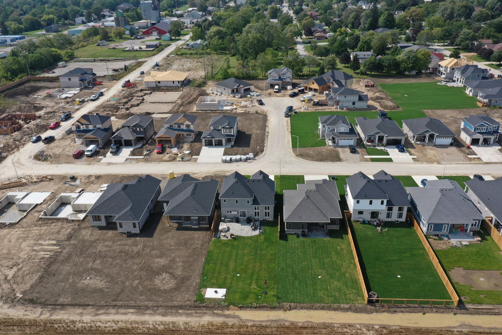 Aerial photo 3 Wyoming, Ontario New home builds, Radcliffe Team