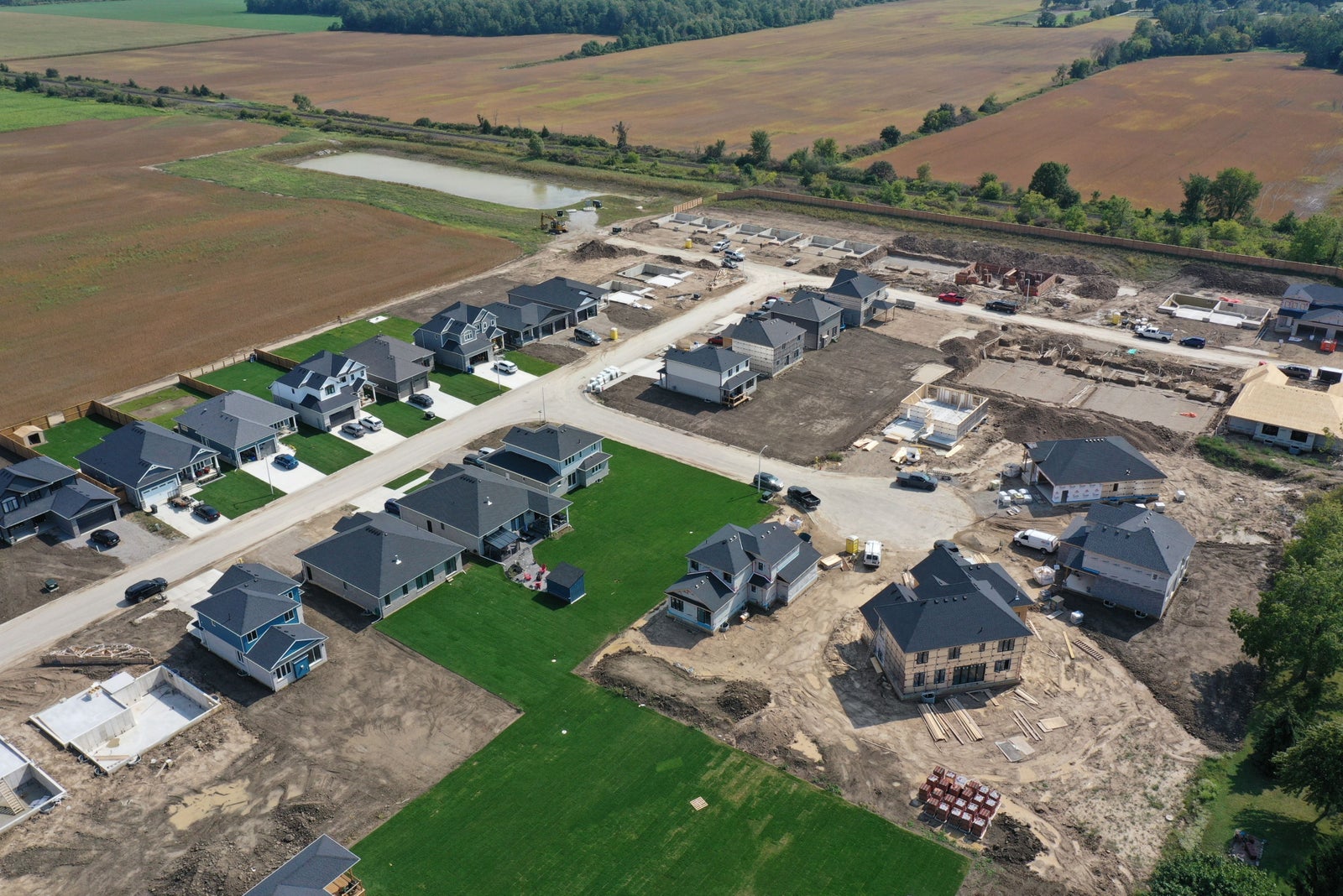 Aerial photo 2 Wyoming, Ontario New home builds, Radcliffe Team