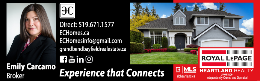 Bayfield Ontario Real Estate, Emily Carcamo Broker, Royal LePage