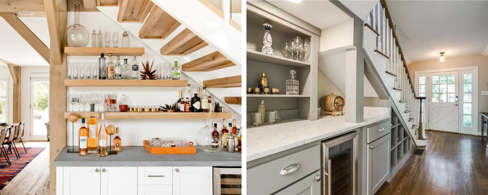 We have this terrible weird space under stairs in the kitchen